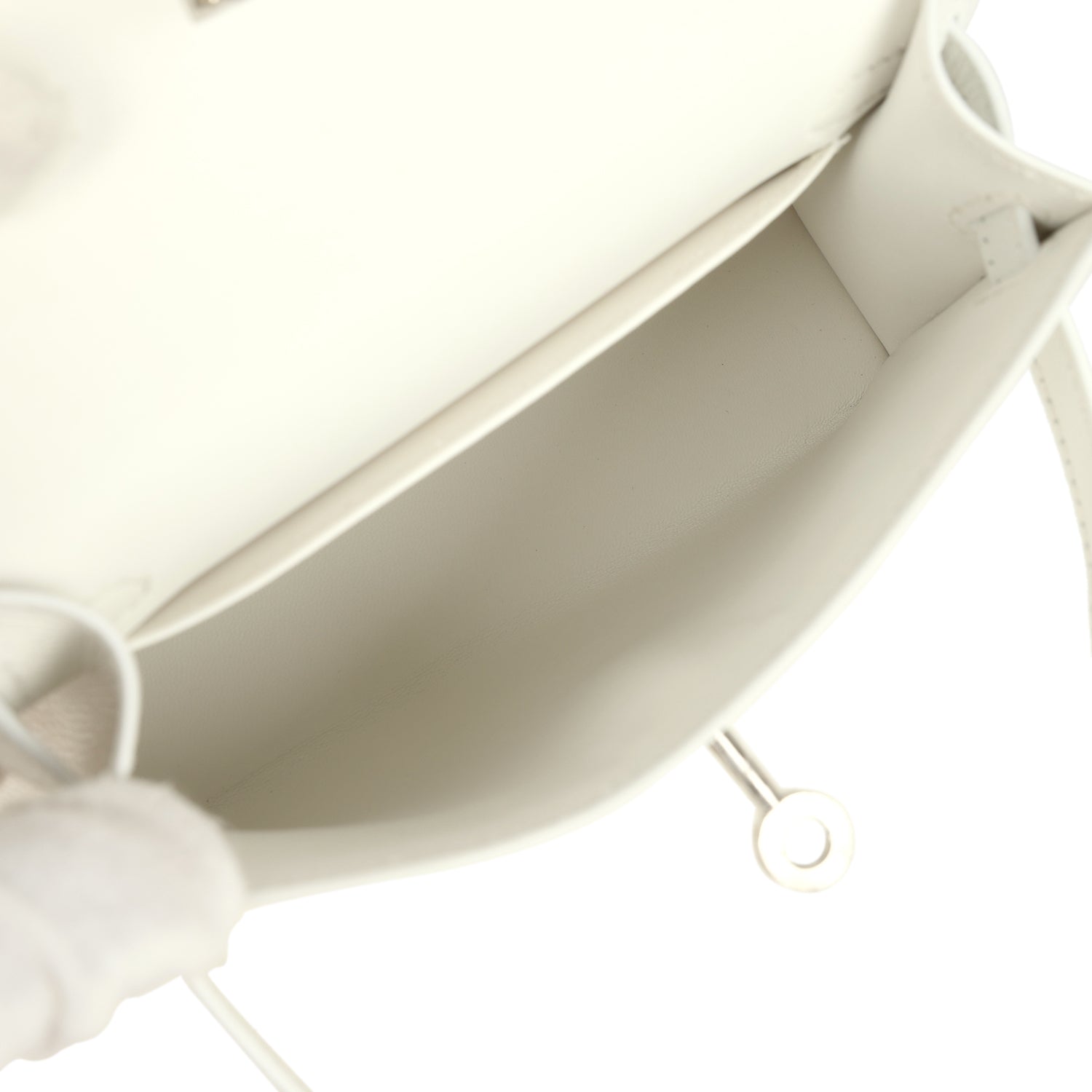 Kelly Sellier 20 New White Epsom Bag