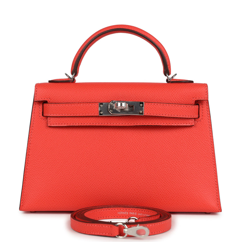 Kelly Sellier 20 Orange Field Epsom Bag