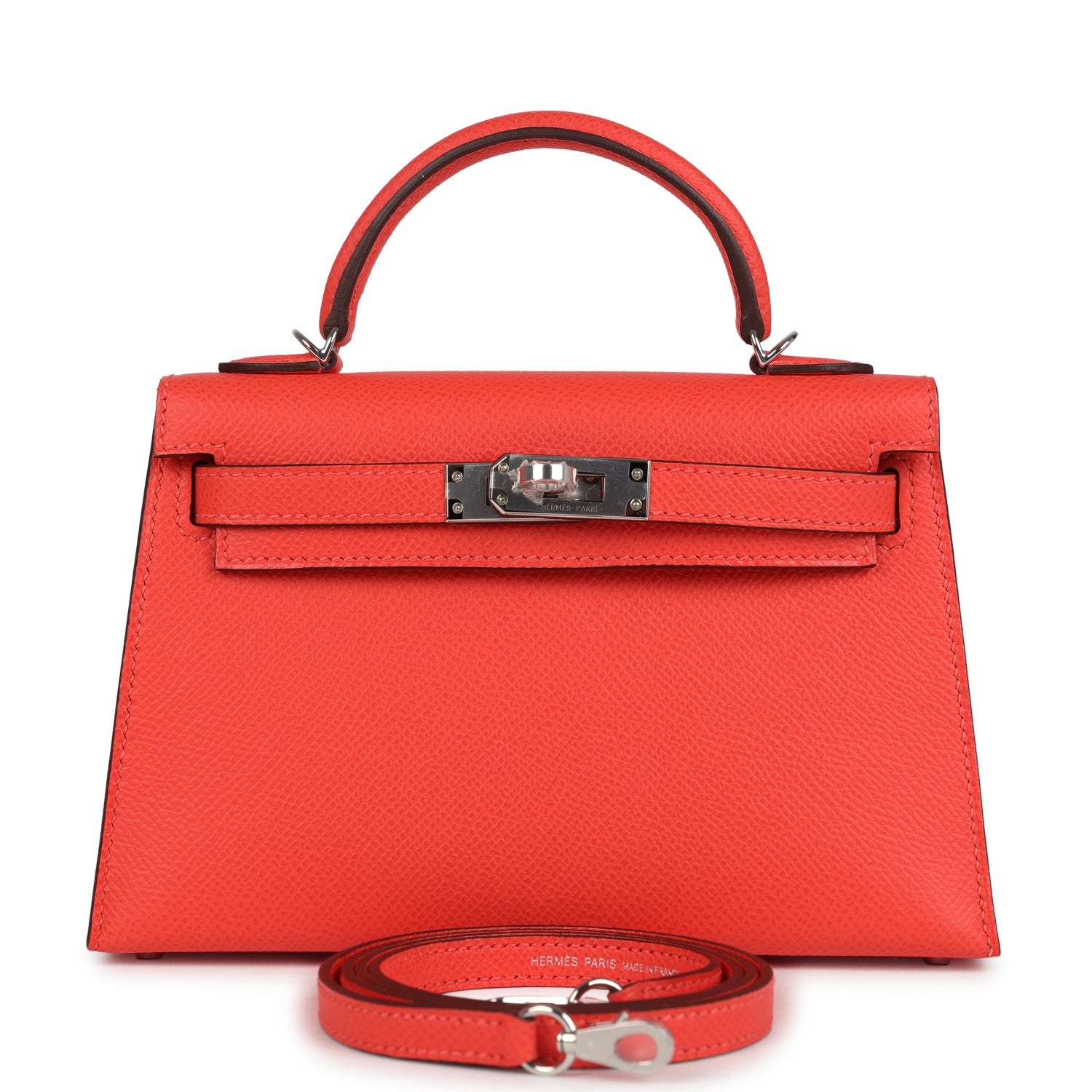 Kelly Sellier 20 Orange Field Epsom Bag