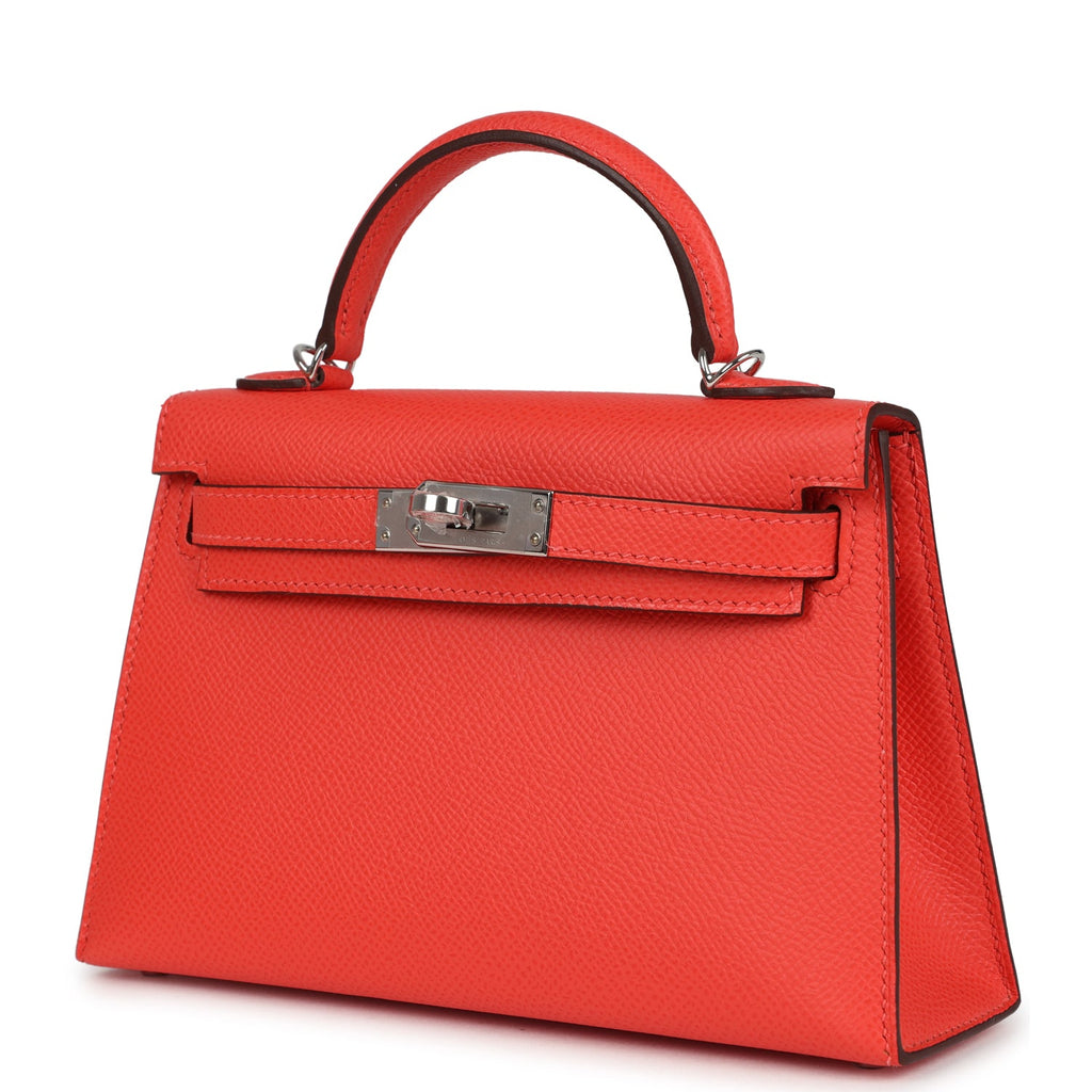 Kelly Sellier 20 Orange Field Epsom Bag