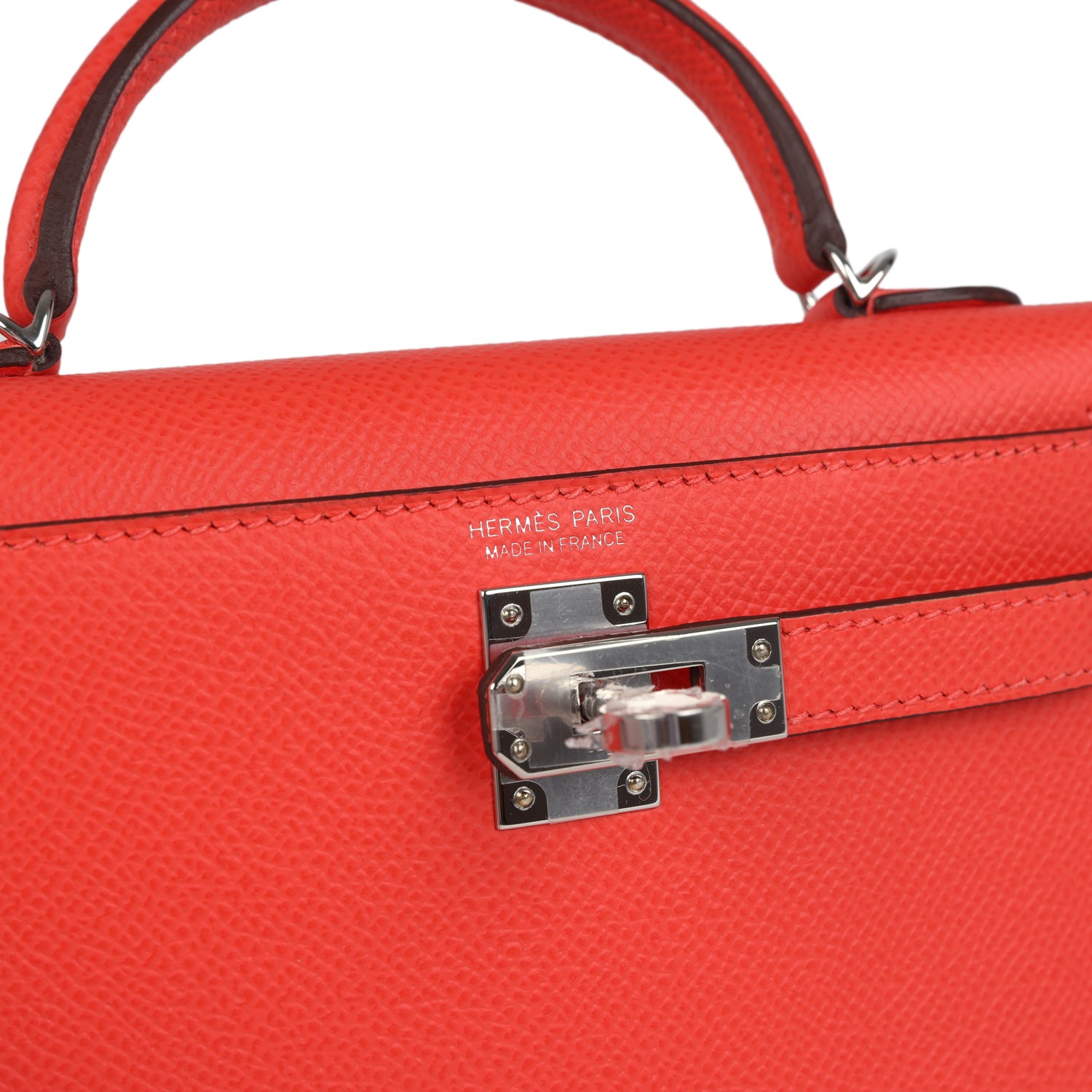 Kelly Sellier 20 Orange Field Epsom Bag