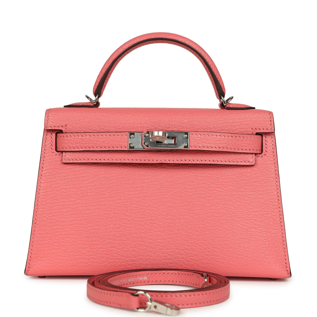 Kelly Sellier 20 Rose Lipstick Chevre Mysore Bag