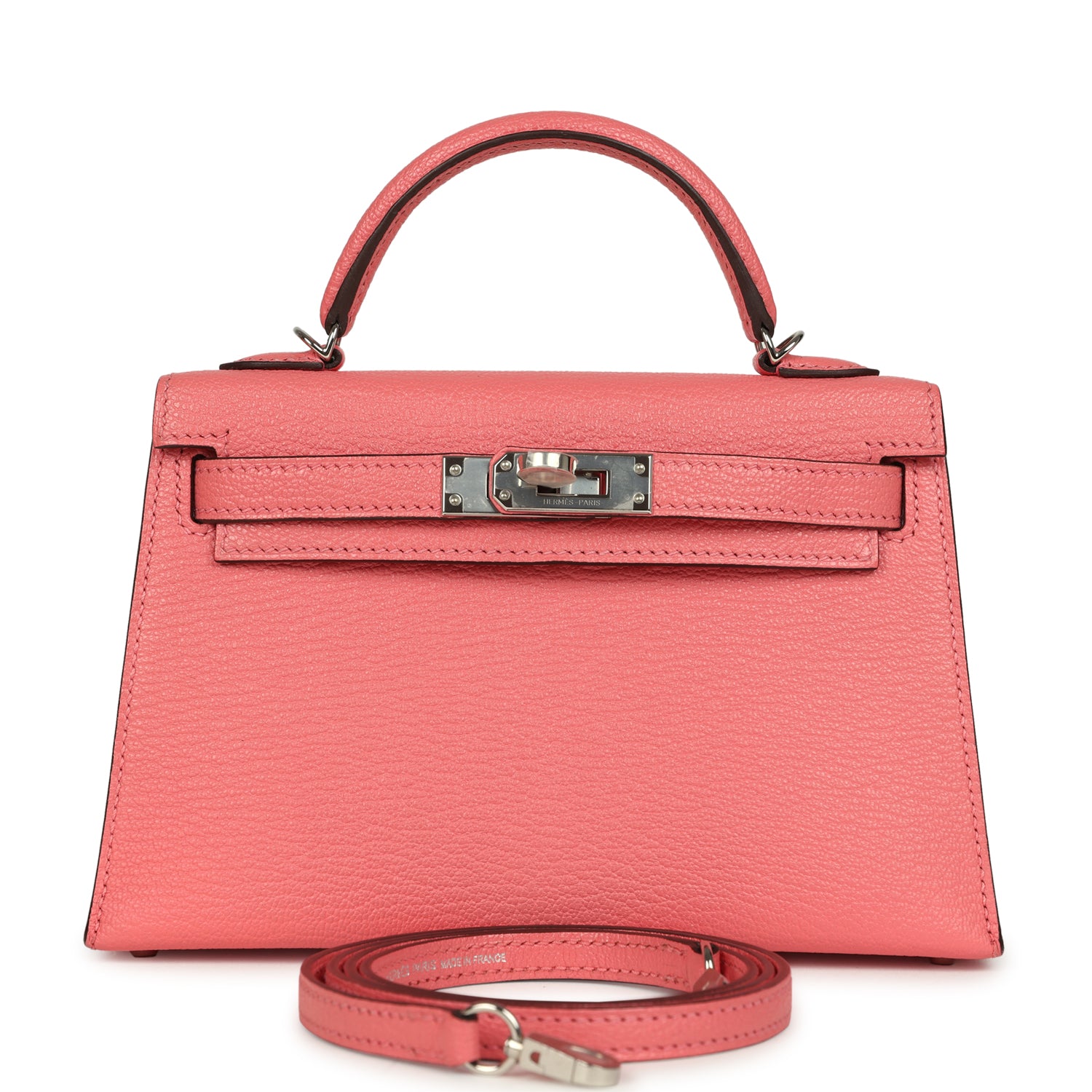 Kelly Sellier 20 Rose Lipstick Chevre Mysore Bag