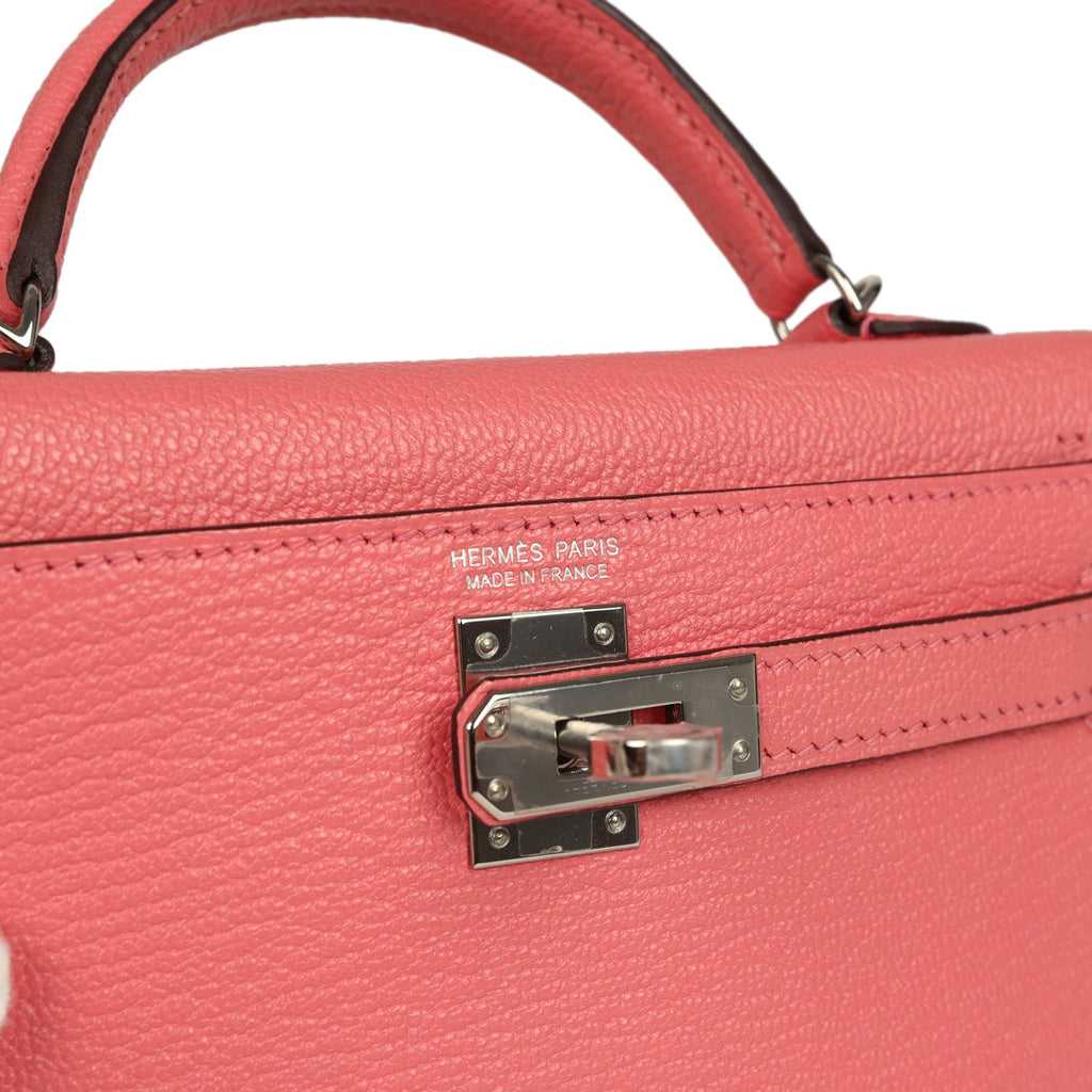 Kelly Sellier 20 Rose Lipstick Chevre Mysore Bag