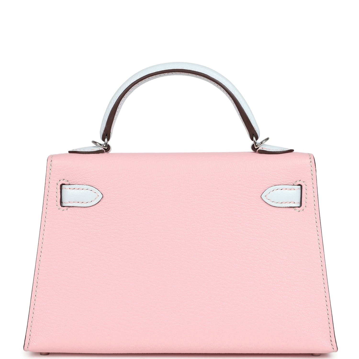Kelly Sellier 20 Rose Sakura and Bleu Brume Chevre Bag