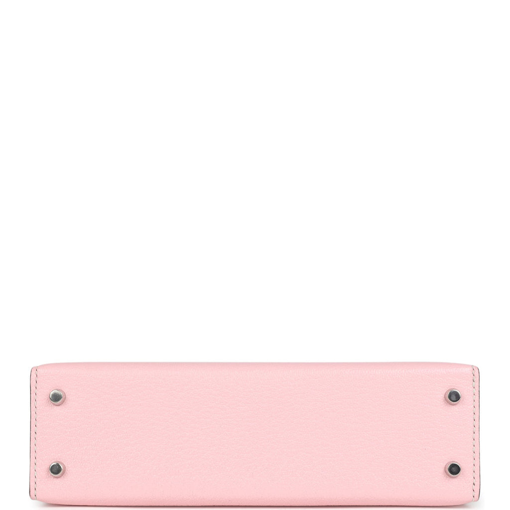 Kelly Sellier 20 Rose Sakura and Bleu Brume Chevre Bag