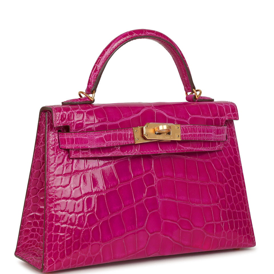 Kelly Sellier 20 Rose Scheherazade Shiny Alligator Bag