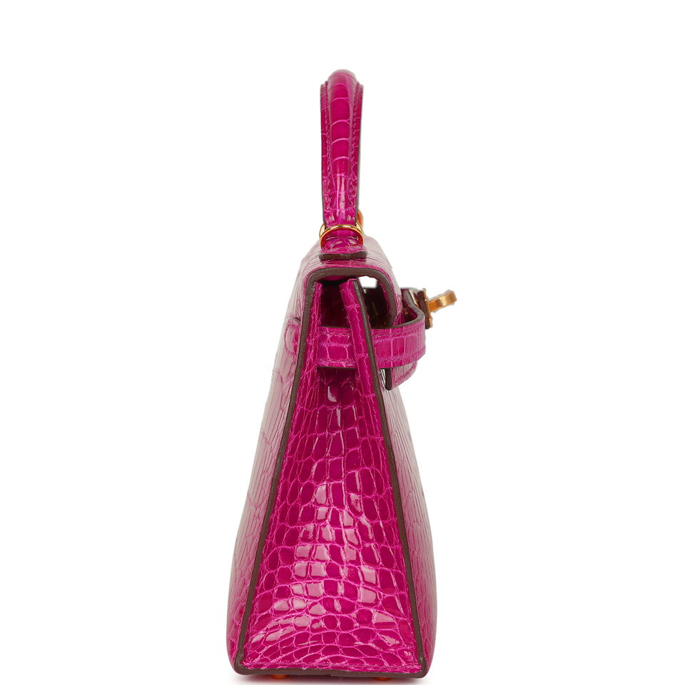 Kelly Sellier 20 Rose Scheherazade Shiny Alligator Bag