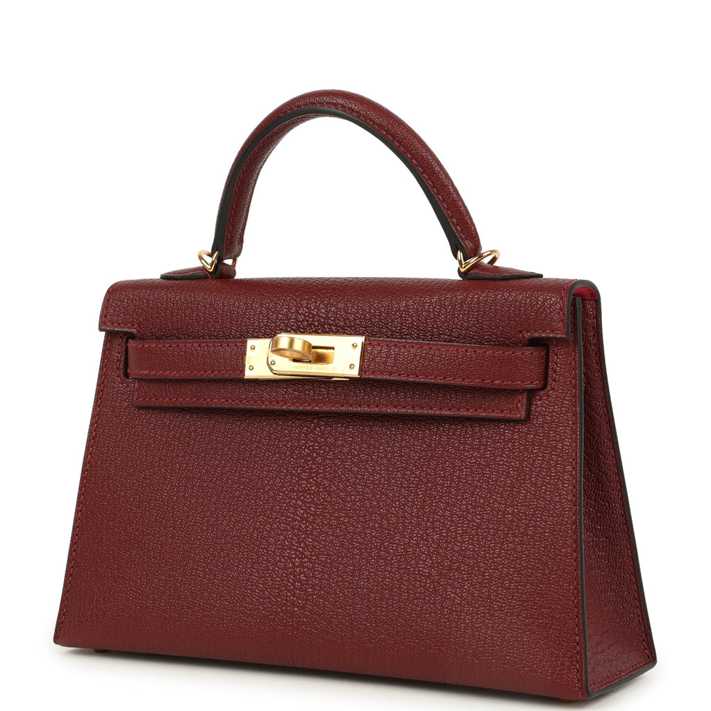 Kelly Sellier 20 Rouge H Verso Chevre Mysore Bag