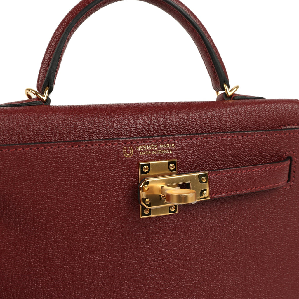 Kelly Sellier 20 Rouge H Verso Chevre Mysore Bag