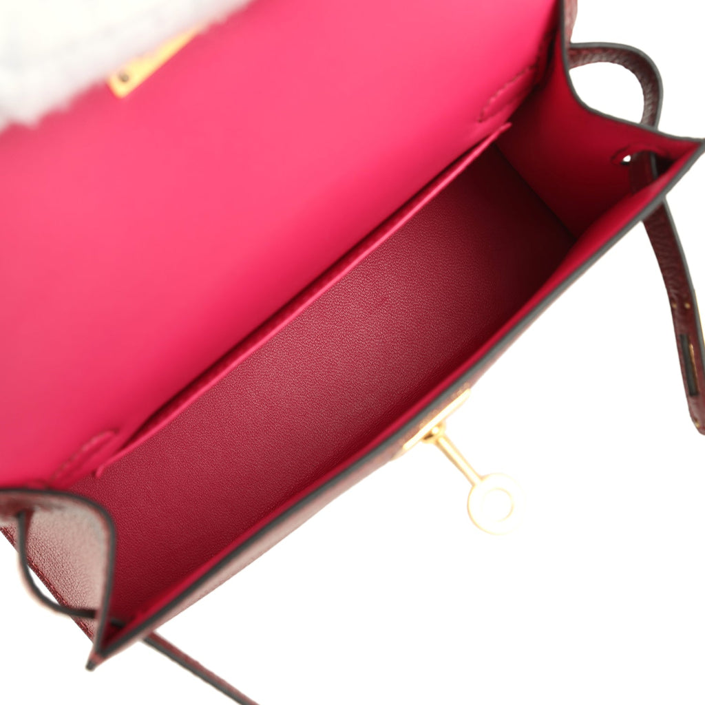 Kelly Sellier 20 Rouge H Verso Chevre Mysore Bag