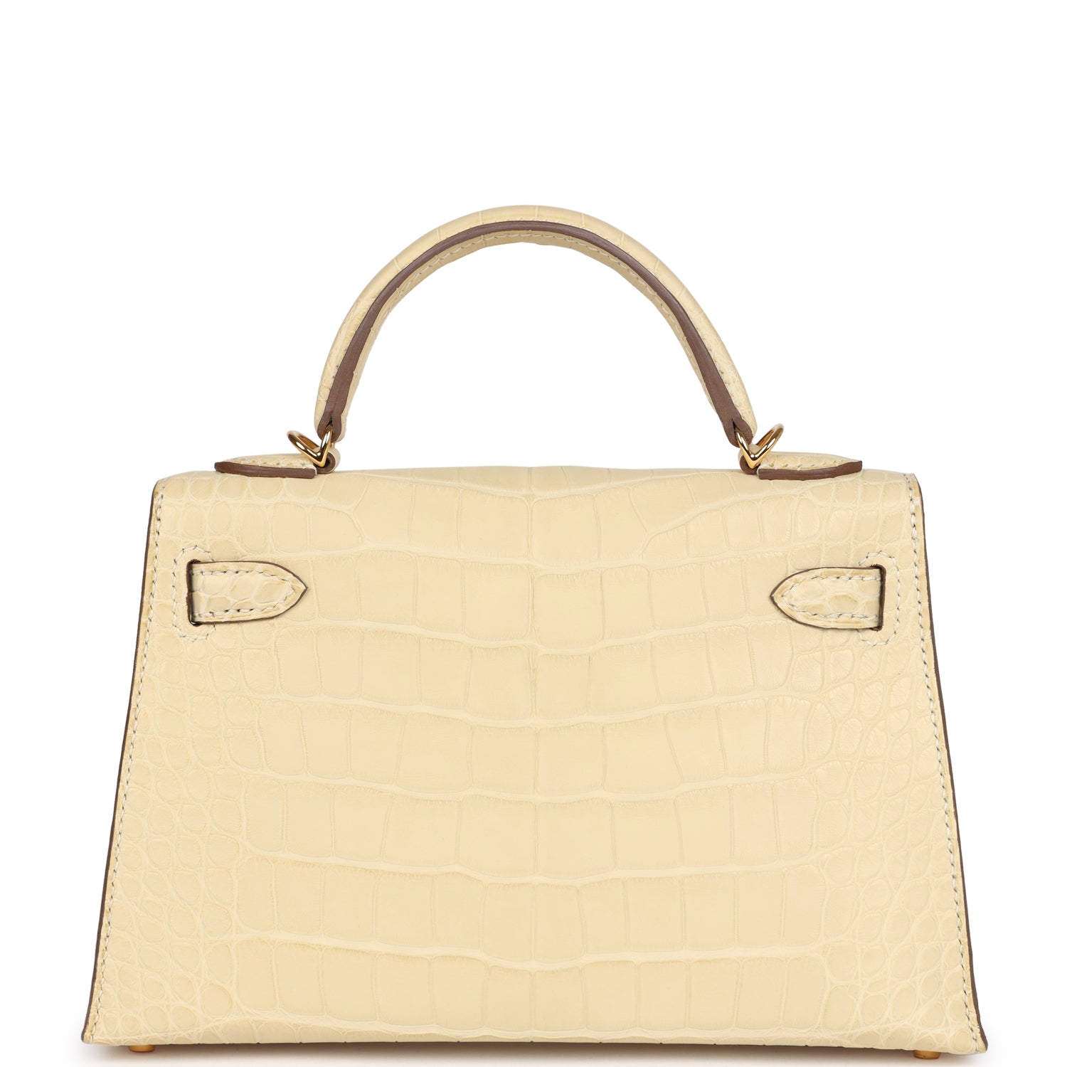 Kelly Sellier 20 Vanille Matte Alligator Bag