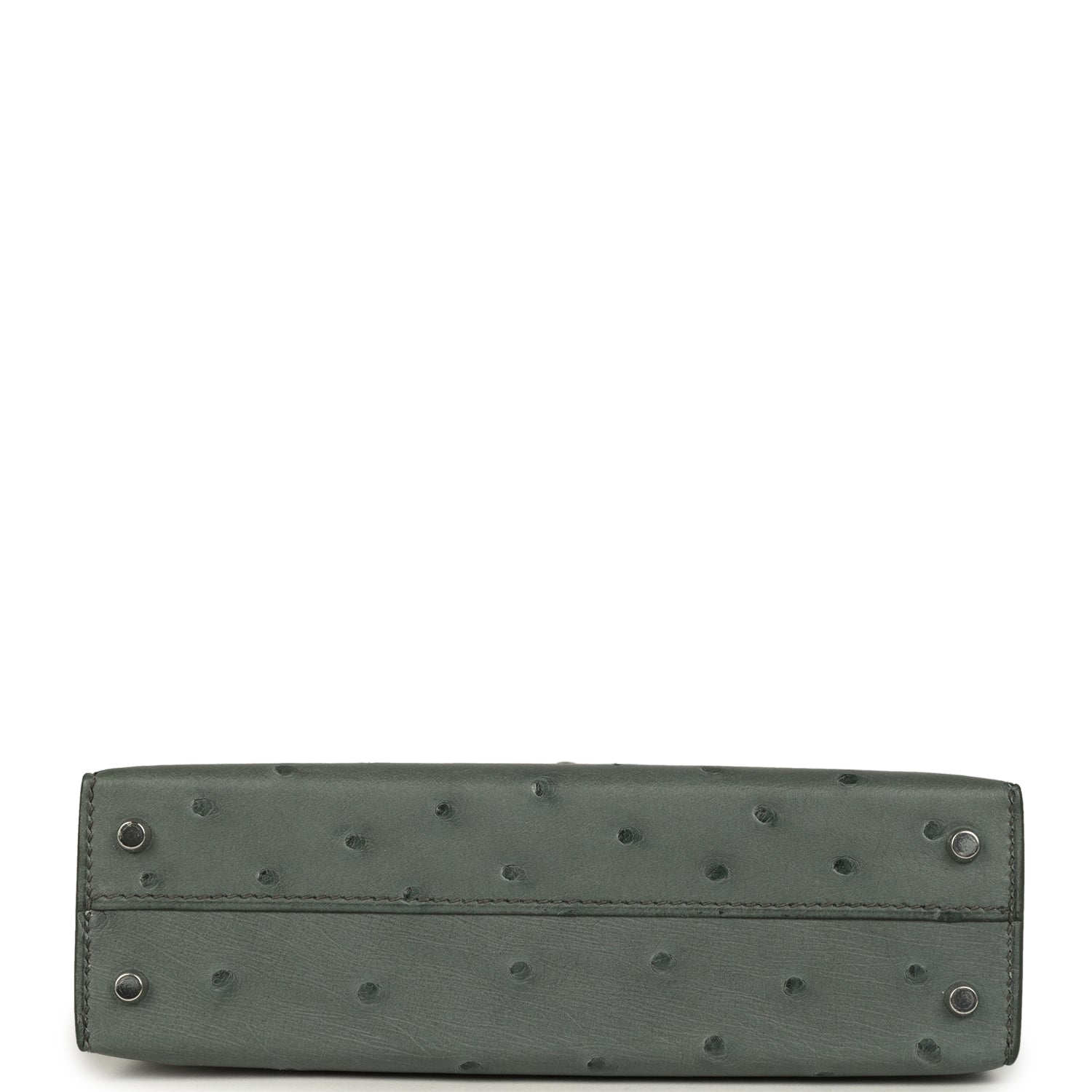 Kelly Sellier 20 Vert Amande Ostrich Bag