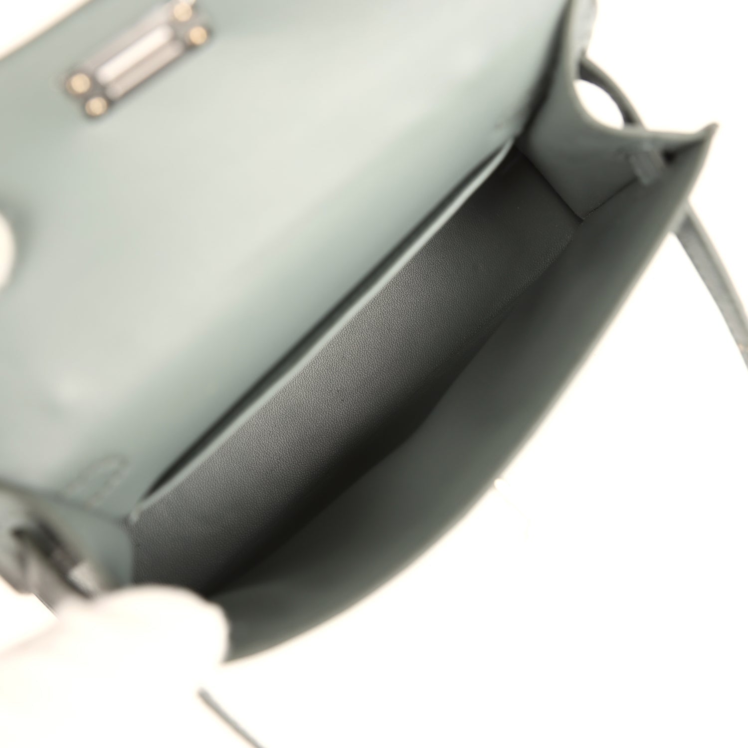 Kelly Sellier 20 Vert Amande Ostrich Bag