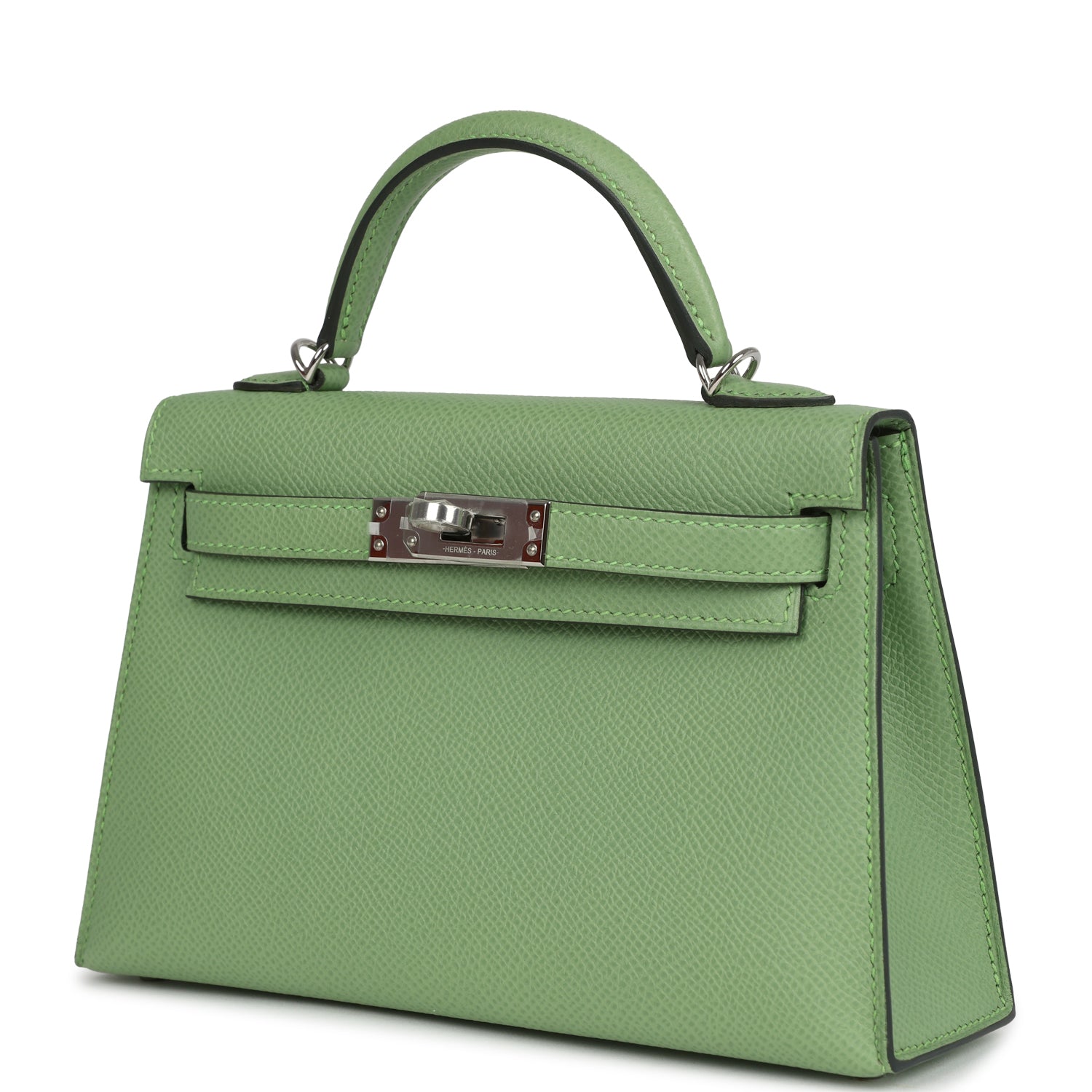 Kelly Sellier 20 Vert Criquet Epsom Bag