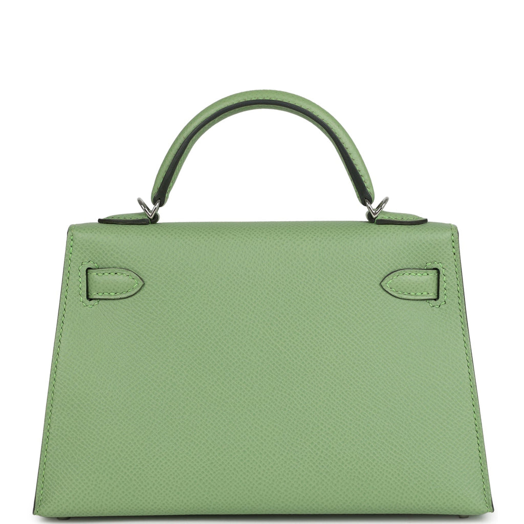 Kelly Sellier 20 Vert Criquet Epsom Bag