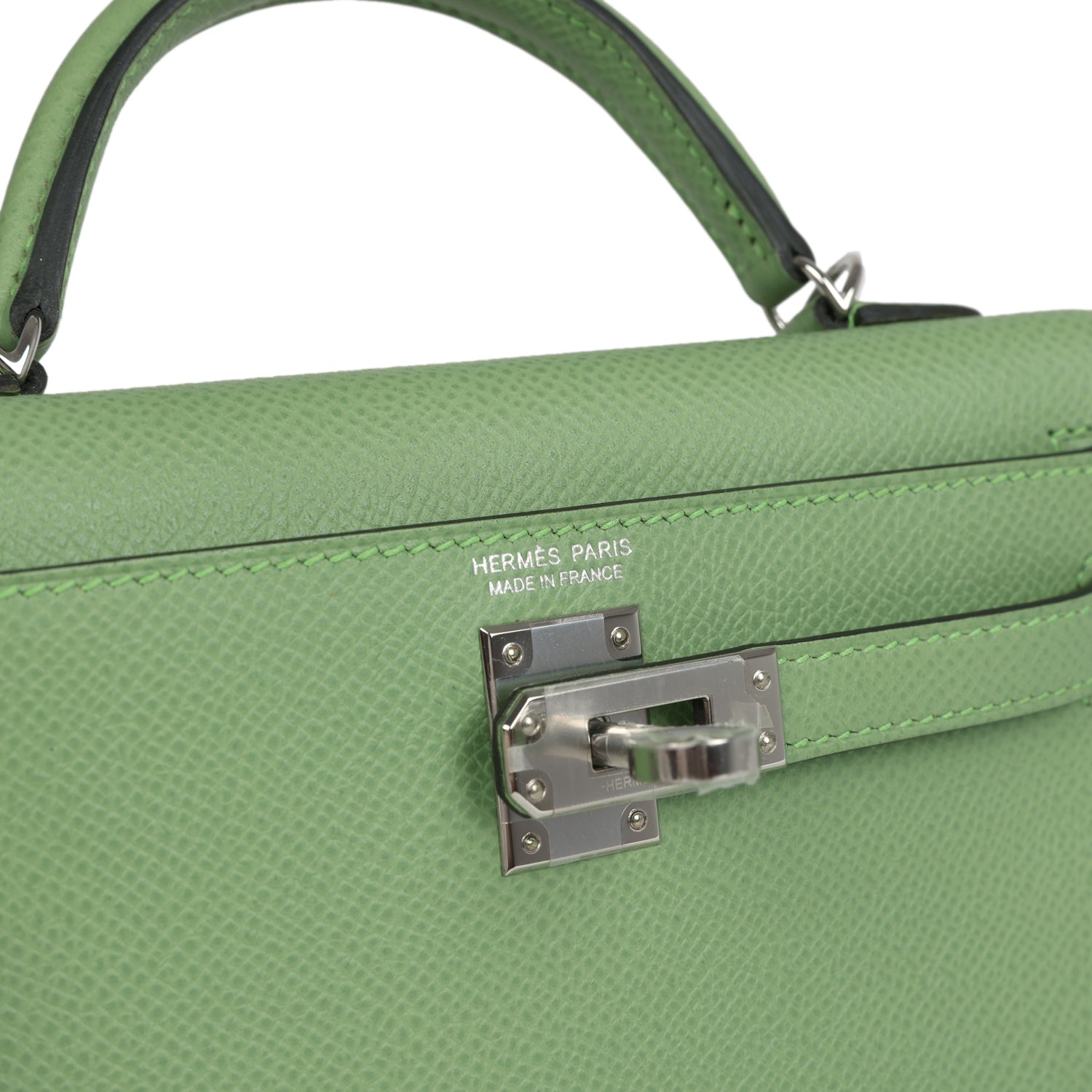 Kelly Sellier 20 Vert Criquet Epsom Bag