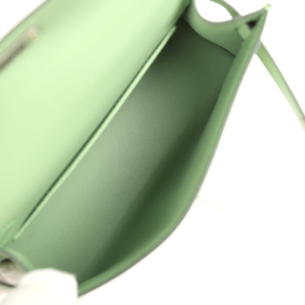 Kelly Sellier 20 Vert Criquet Epsom Bag