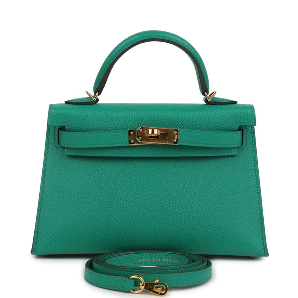 Kelly Sellier 20 Vert Jade Epsom Bag