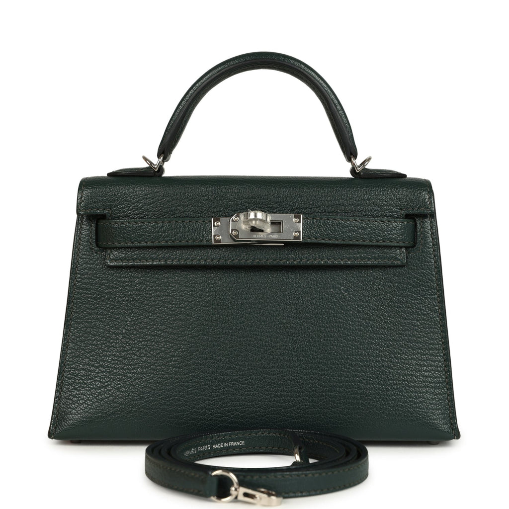 Kelly Sellier 20 Vert Titien Verso Chevre Mysore Bag