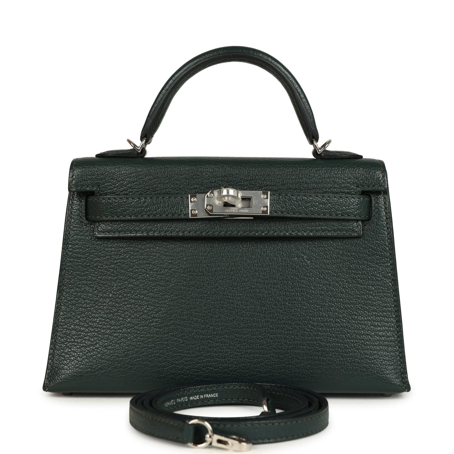 Kelly Sellier 20 Vert Titien Verso Chevre Mysore Bag