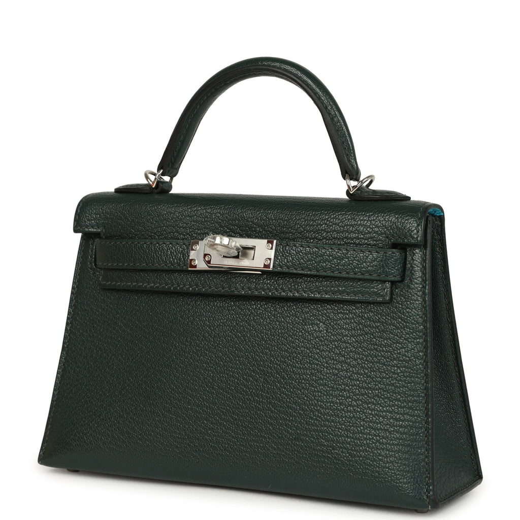 Kelly Sellier 20 Vert Titien Verso Chevre Mysore Bag