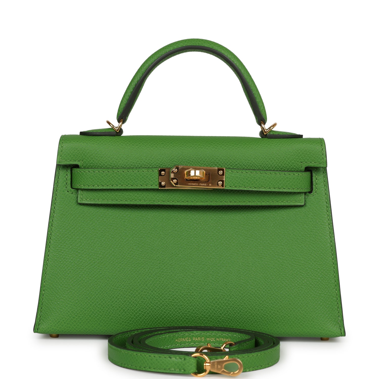 Kelly Sellier 20 Vert Yucca Epsom Bag