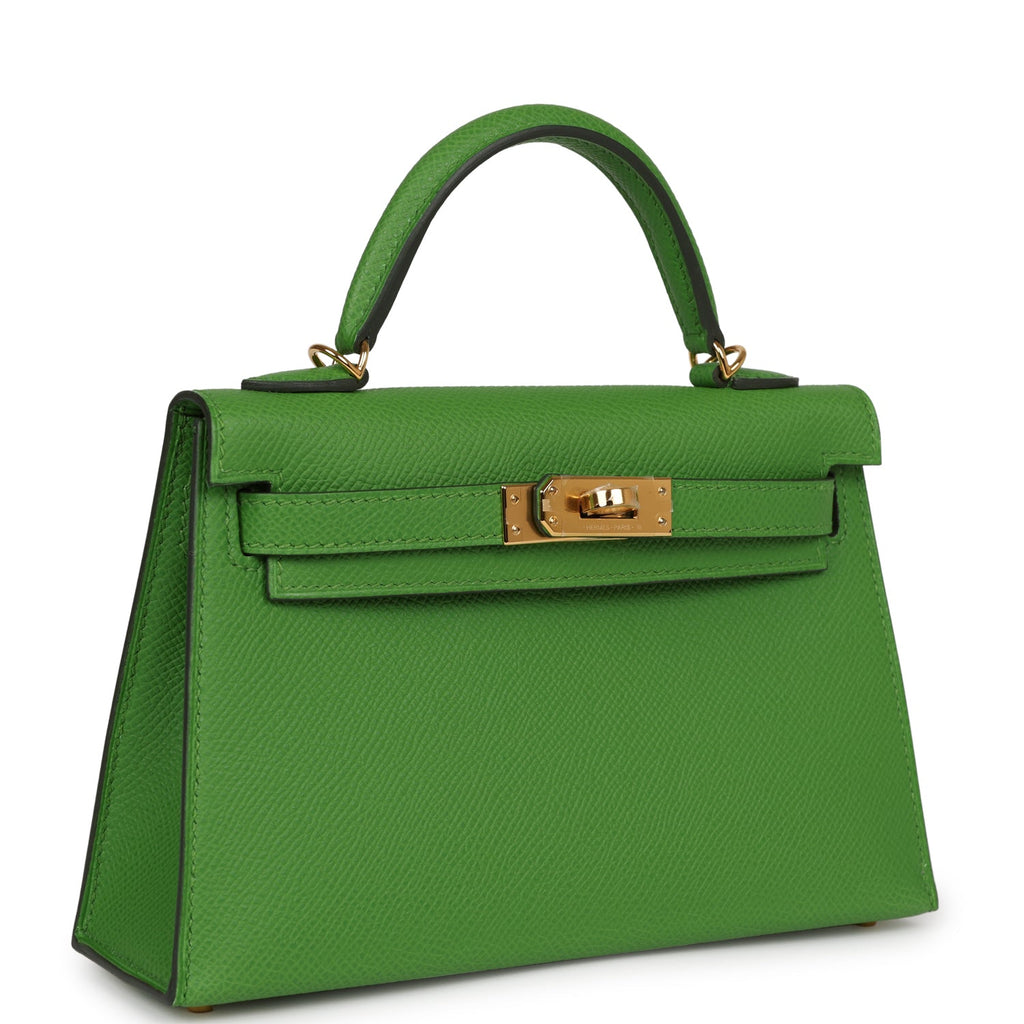 Kelly Sellier 20 Vert Yucca Epsom Bag