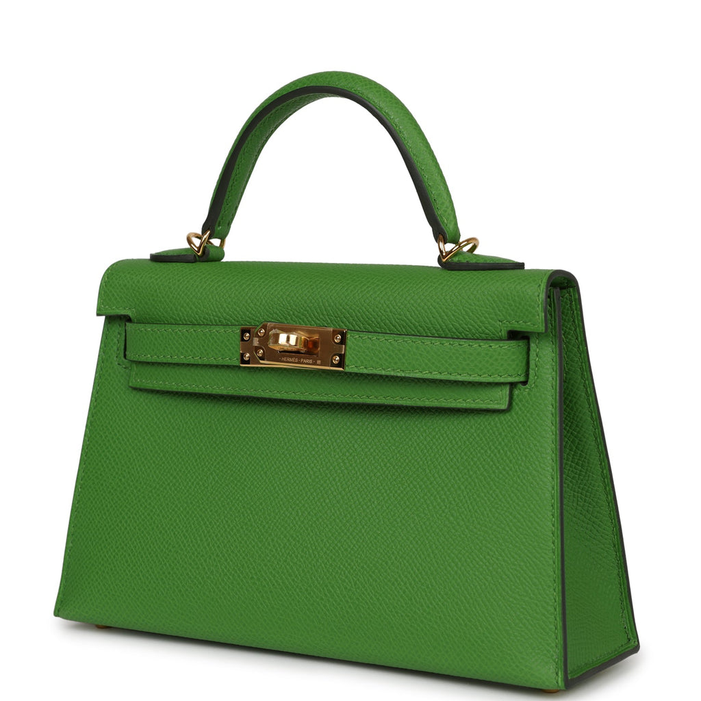 Kelly Sellier 20 Vert Yucca Epsom Bag