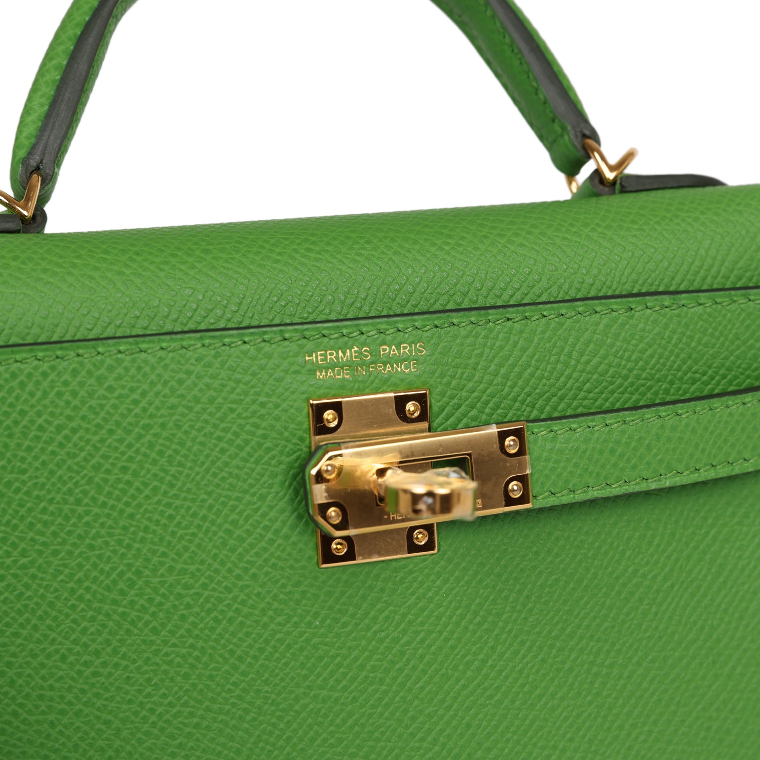 Kelly Sellier 20 Vert Yucca Epsom Bag