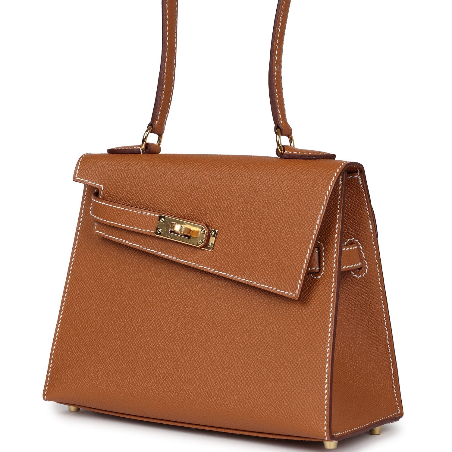 Kelly Sellier en Desordre 20 Gold Epsom Bag