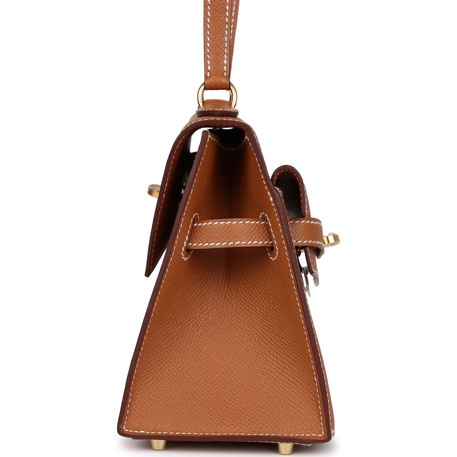 Kelly Sellier en Desordre 20 Gold Epsom Bag