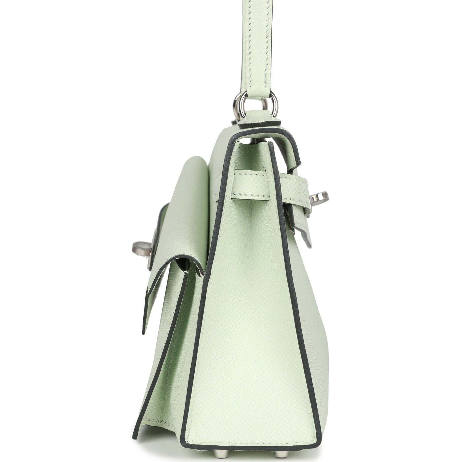 Kelly Sellier en Desordre 20 Vert Fizz Epsom Bag