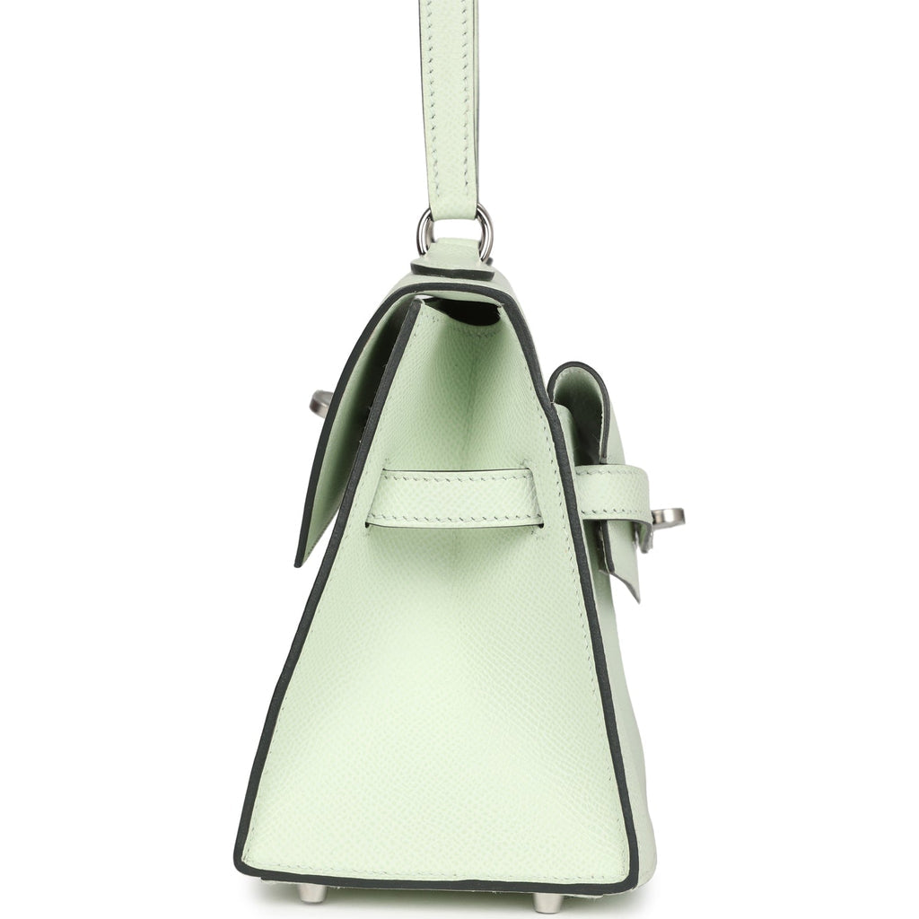 Kelly Sellier en Desordre 20 Vert Fizz Epsom Bag