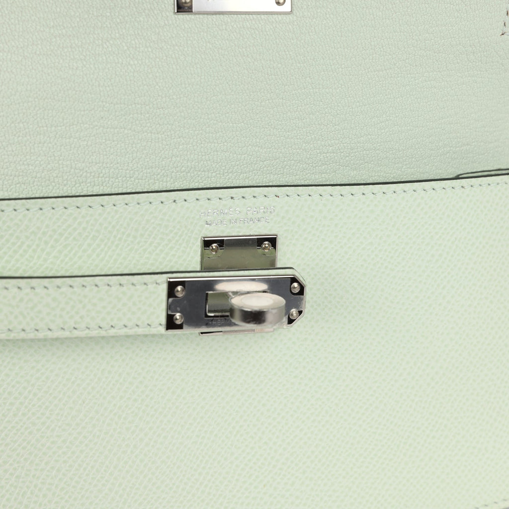 Kelly Sellier en Desordre 20 Vert Fizz Epsom Bag