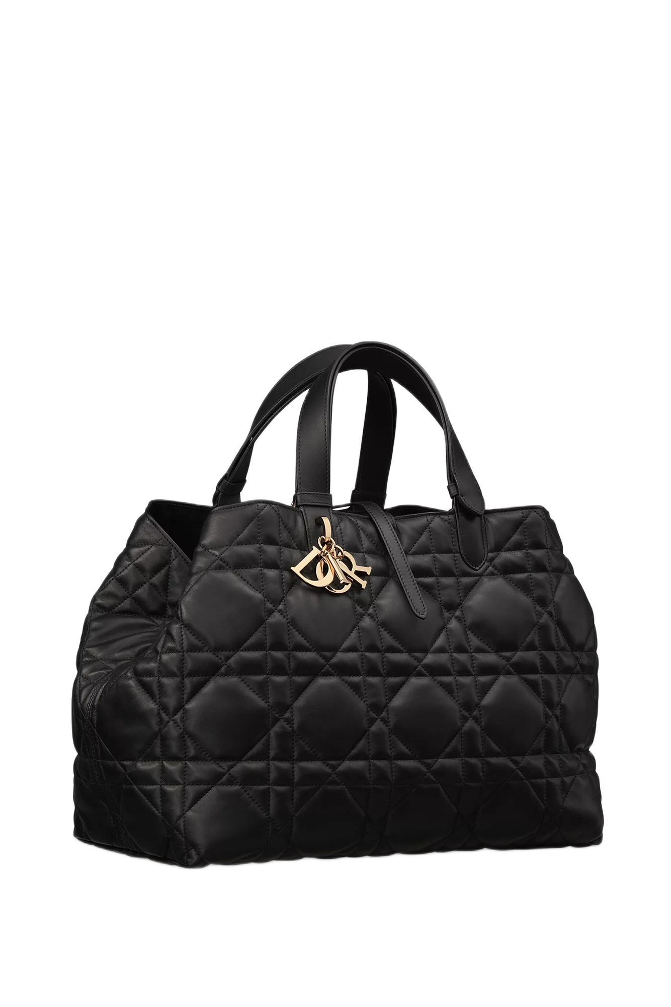 Large Dior Toujours Black Macrocannage Bag