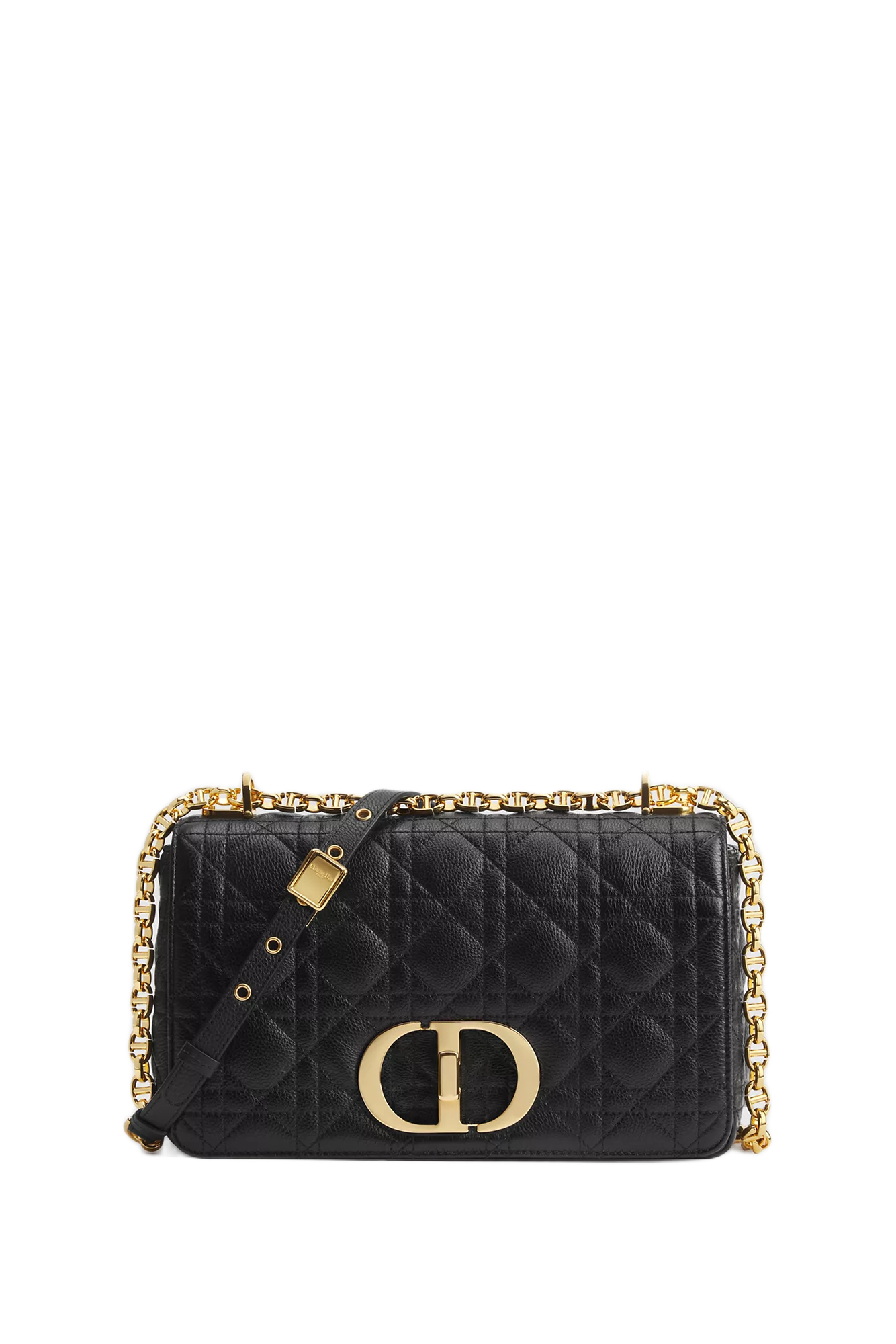 Medium Dior Caro Black Supple Bag