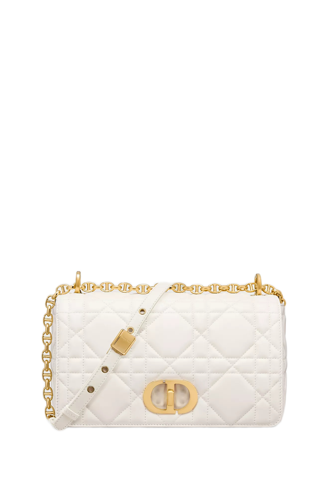 Medium Soft Dior Caro Latte Macrocannage Bag