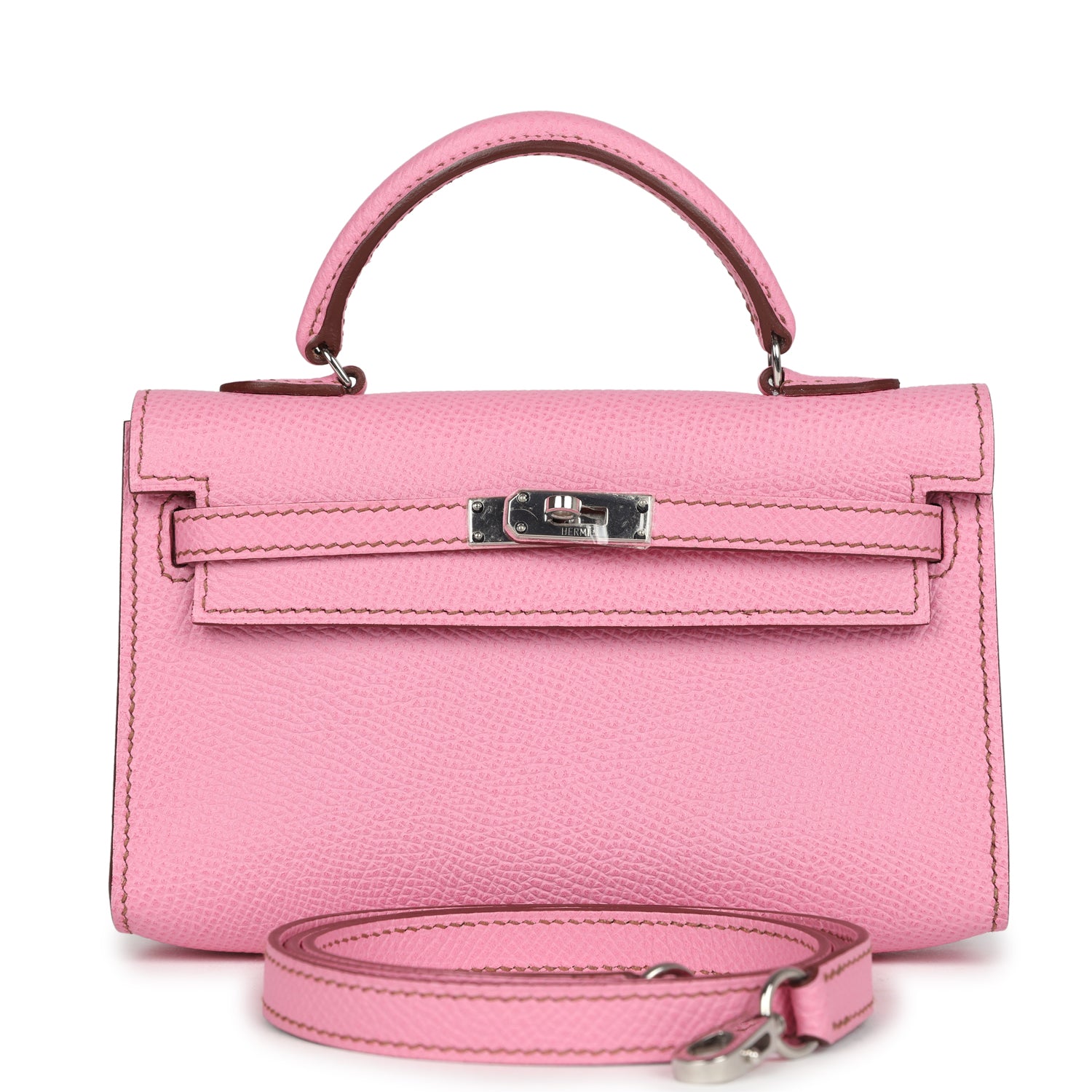 Micro Kelly 15 Bubblegum Epsom Bag