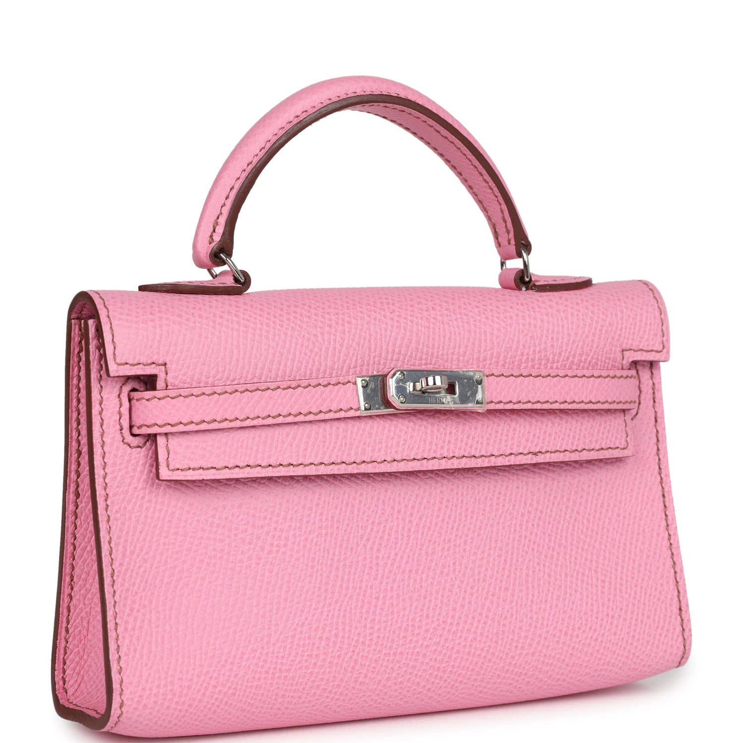 Micro Kelly 15 Bubblegum Epsom Bag