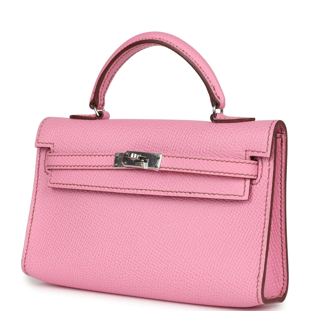 Micro Kelly 15 Bubblegum Epsom Bag
