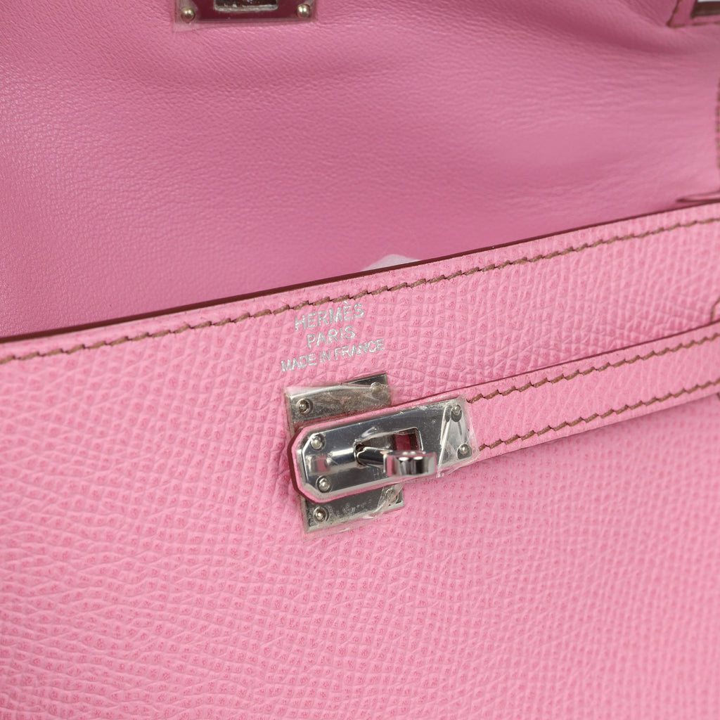Micro Kelly 15 Bubblegum Epsom Bag