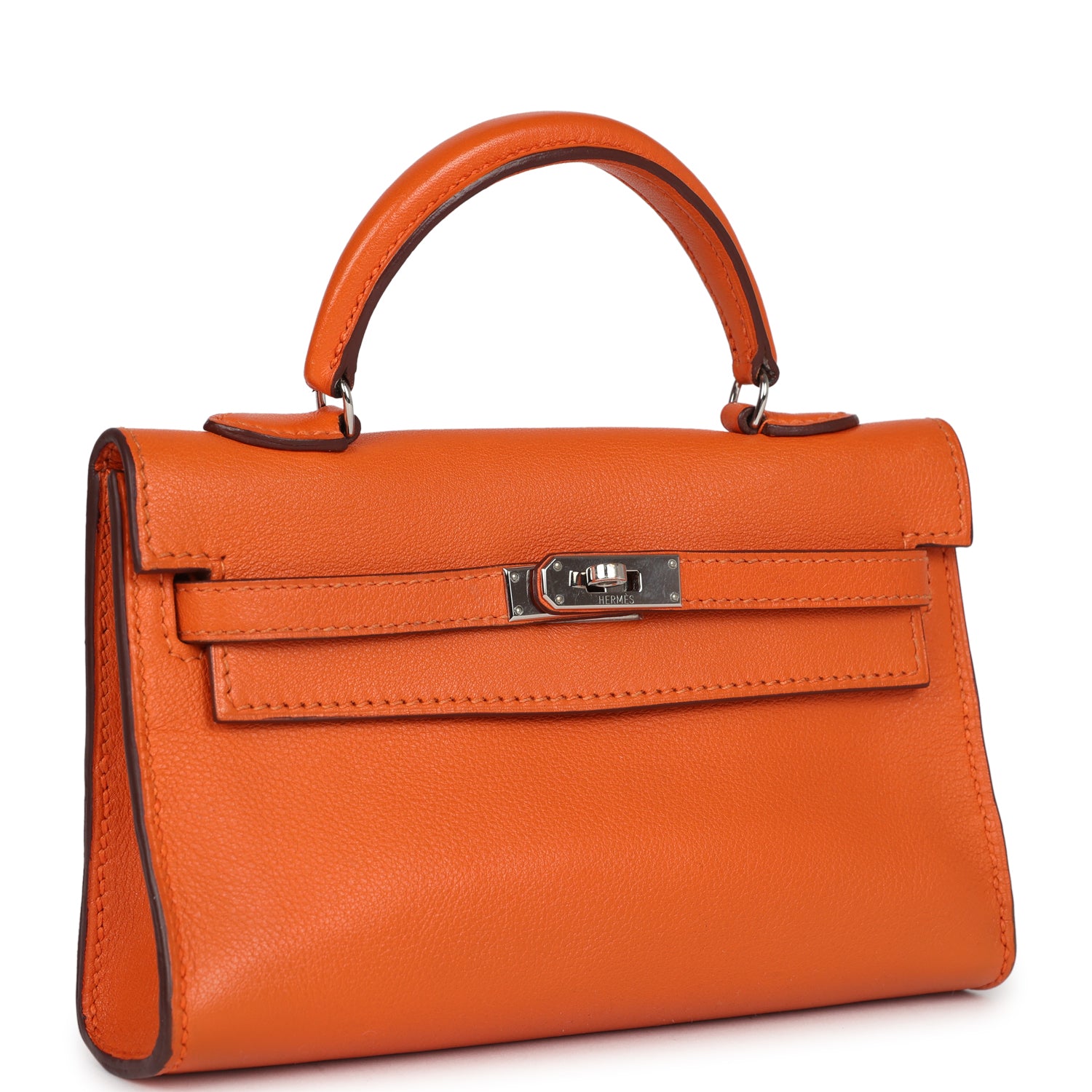 Micro Kelly 15 Orange Swift Bag