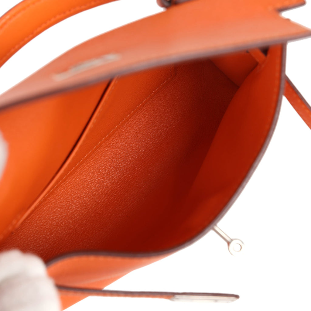 Micro Kelly 15 Orange Swift Bag