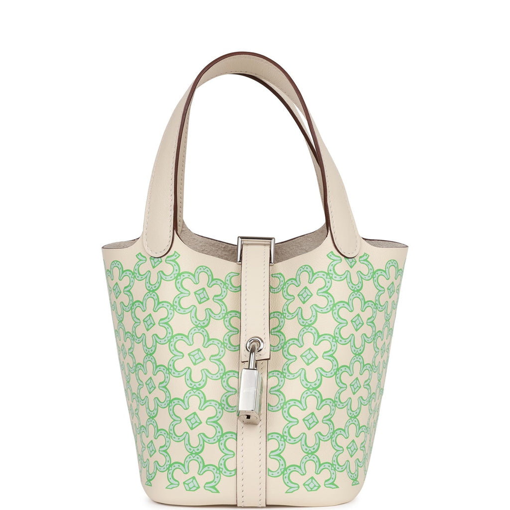 Micro Picotin Lock 14 "Lucky Daisy" Nata Swift Palladium Hardware Bag