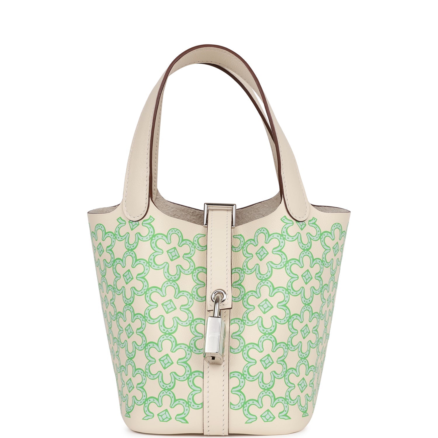 Micro Picotin Lock 14 "Lucky Daisy" Nata Swift Palladium Hardware Bag