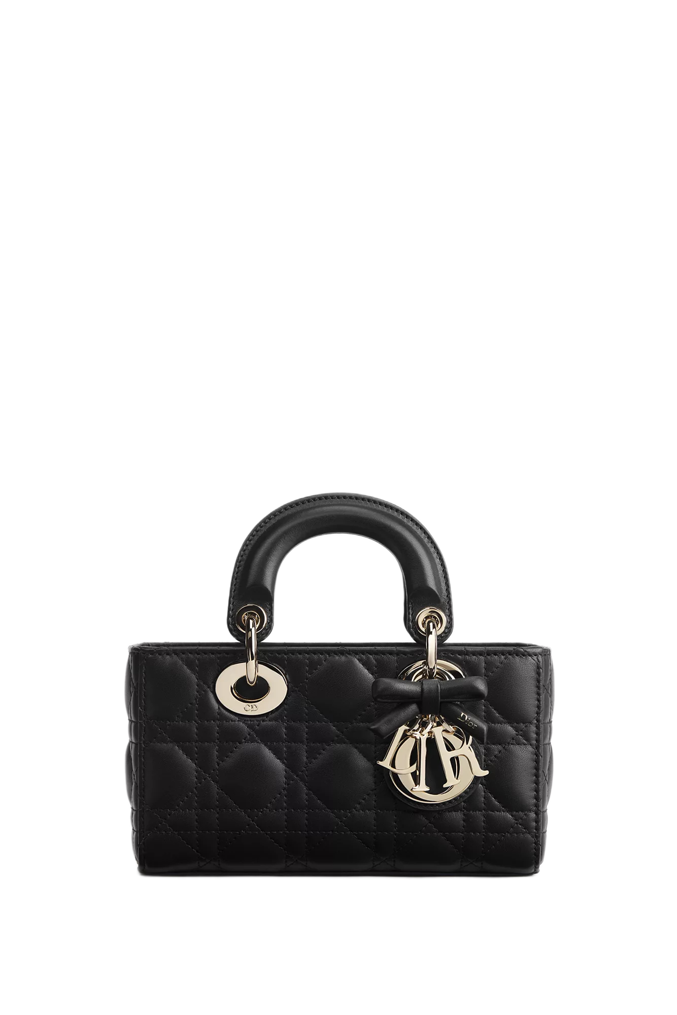 Mini Lady D-Joy Black Cannage Bag