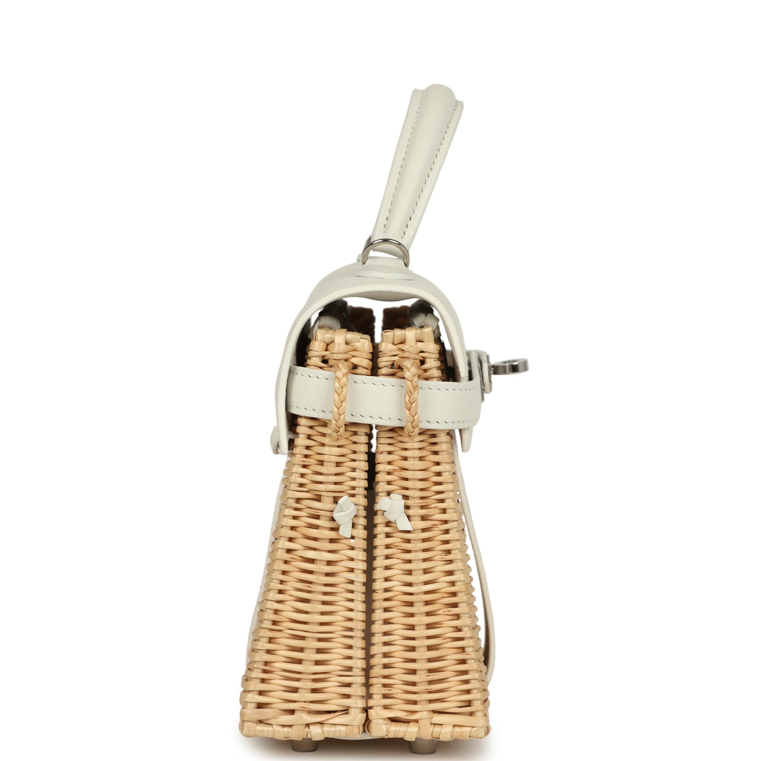 Mini Picnic Kelly 20 White Swift and Osier Wicker Bag