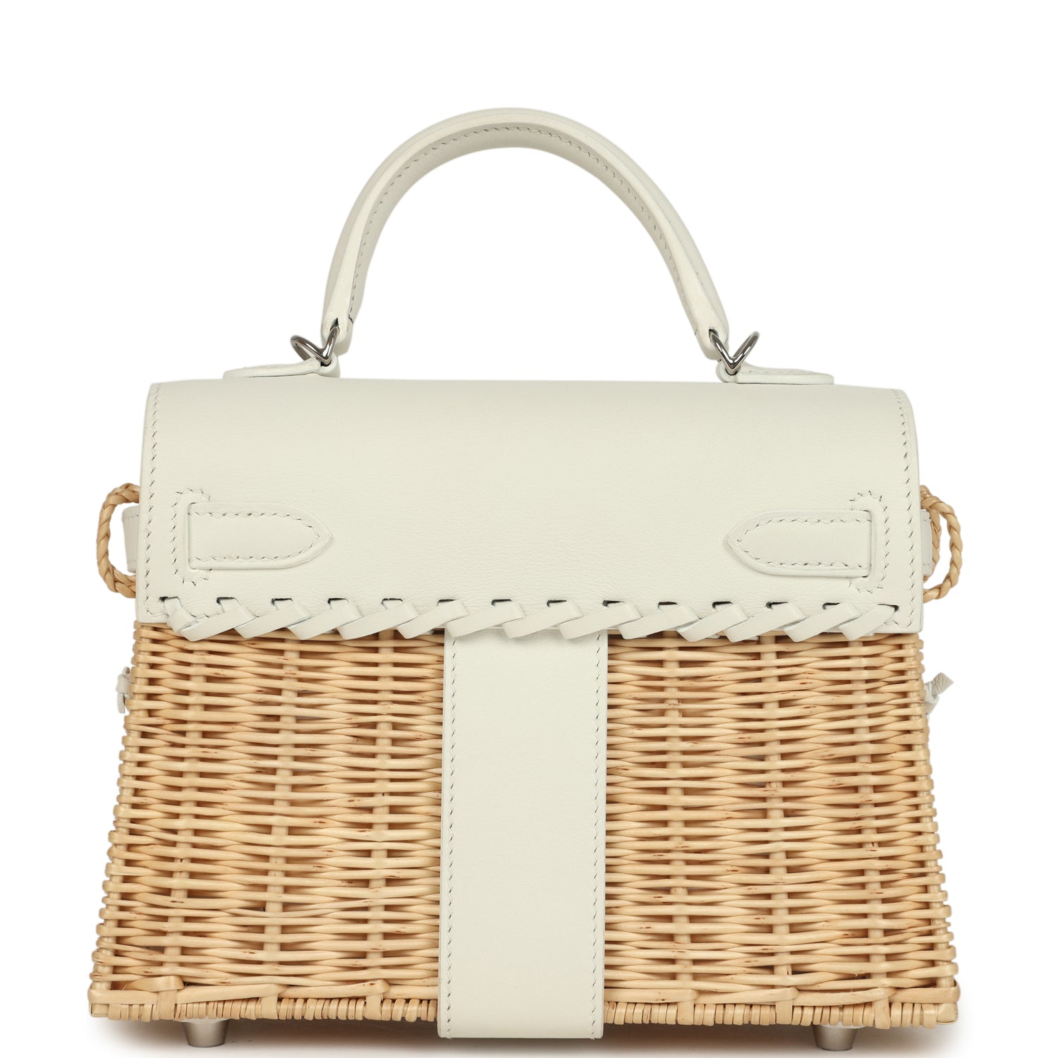 Mini Picnic Kelly 20 White Swift and Osier Wicker Bag