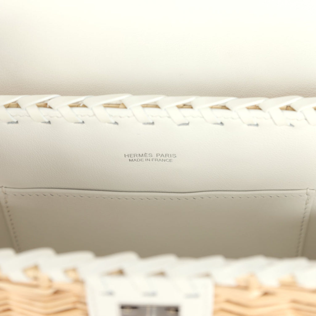 Mini Picnic Kelly 20 White Swift and Osier Wicker Bag